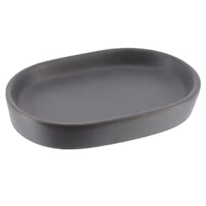 Smooth Freestanding Soap Dish Gray