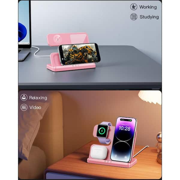 Yichuhaoxi Wireless Charger 3 in 1-Charging Station for