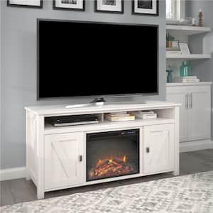 Brownwood 59.625 in. Electric Fireplace TV Console for TVs up to 60 in. in Ivory Oak