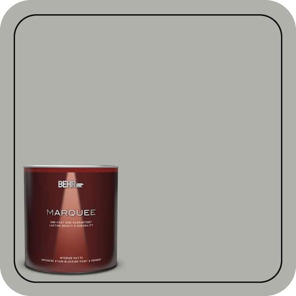BEHR MARQUEE 1 qt. #BNC-06 Urban Putty Matte Interior Paint & Primer