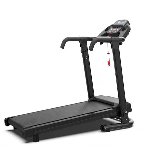 2.5HP Foldable Treadmill with Handles, 300LBS Capacity, APP Control & LED Display for Home Fitness