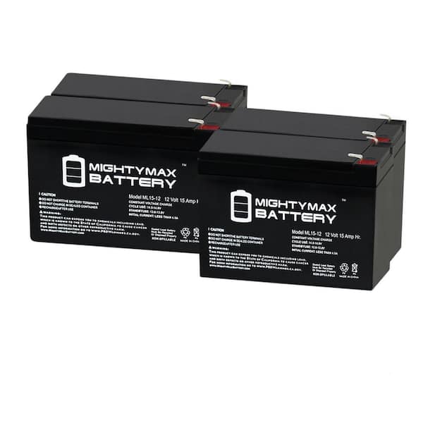 MIGHTY MAX BATTERY 12-Volt 15AH F2 Battery Replacement for