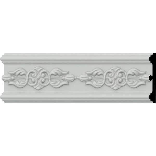 SAMPLE - 5/8 in. x 12 in. x 4-1/8 in. Polyurethane Amber Chair Rail Moulding