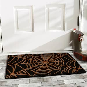 Scary Web 17 in. x 29 in. Coir Door Mat