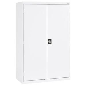 Elite Series Steel Freestanding Garage Cabinet in White (46 in. W x 72 in. H x 24 in. D)