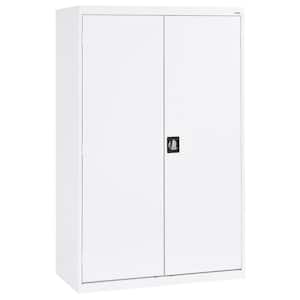 Elite Series Steel Freestanding Garage Cabinet in White (46 in. W x 78 in. H x 24 in. D)