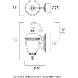 Knob Hill DC-Outdoor Wall Lantern Sconce