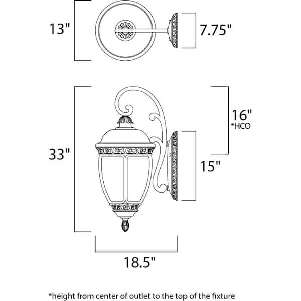 Knob Hill DC-Outdoor Wall Lantern Sconce