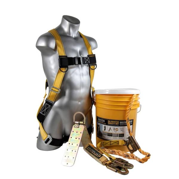 Guardian Fall Protection 25 ft. Rooftop Safe-Tie Bucket Kit