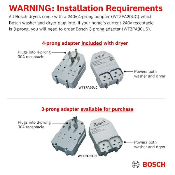 Bosch WAW285H2UC 800 Series Compact Washer 1400 rpm