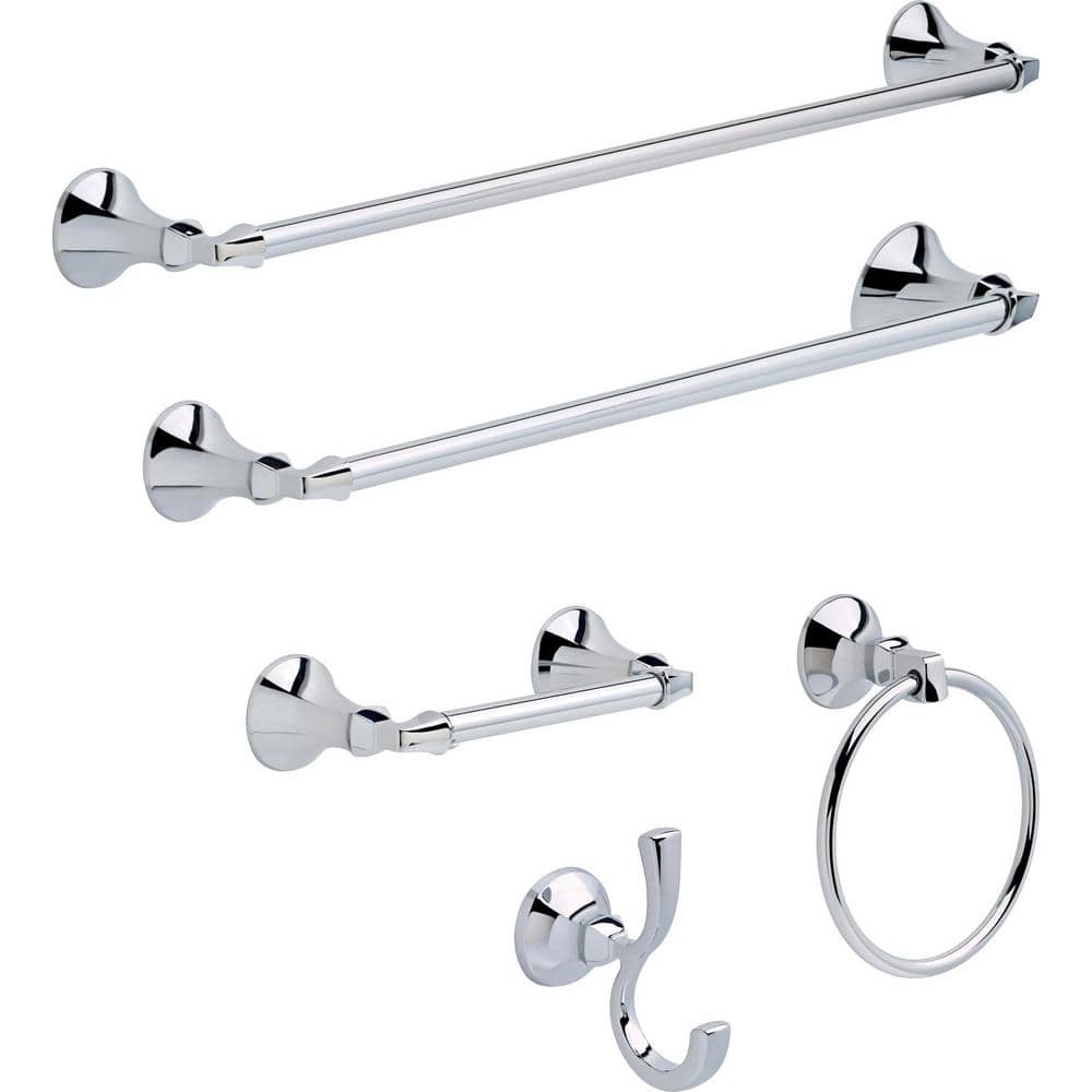 Polished Chrome Wall Mounted Towel Ring
