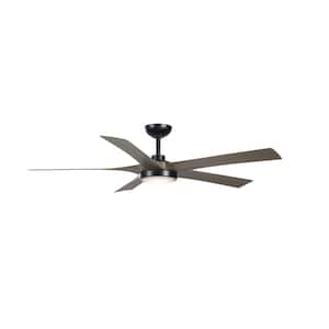 Stahlmark 56 in. Integrated LED Coal Indoor/Outdoor Ceiling Fan