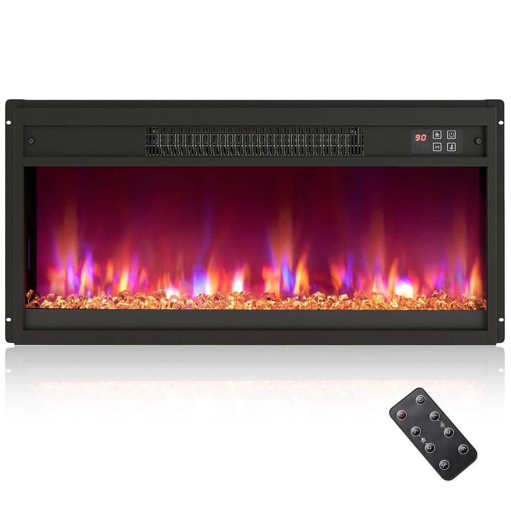 26'' Electric Fireplace Insert Recessed 1500W Fireplace Heater w/ Remote Control price history on PriceWatchPro