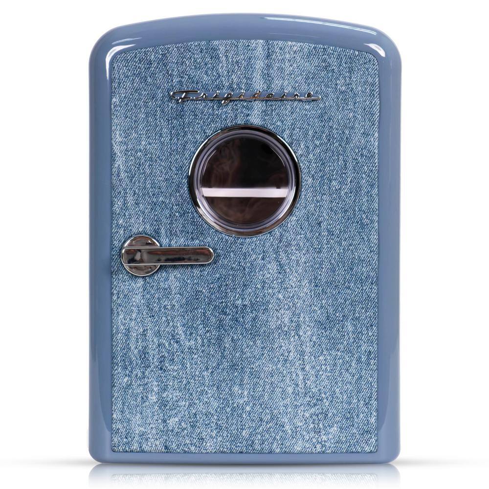 7 in. 1 cu. ft. Retro Mini Refrigerator Cooler, Holds 9-Cans, Portable-Car, Office, Bedroom, Dorm, Light Denim price history on PriceWatchPro