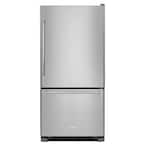 19 cu. ft. Bottom Freezer Refrigerator in Stainless Steel