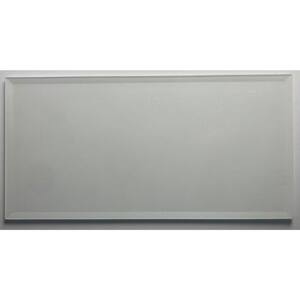 Secret Dimensions Beveled Large Format Subway 8 in. x 16 in. Glossy White Glass Wall Tile (10.68 Sq. Ft./Case)