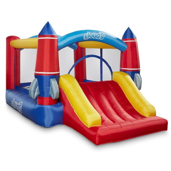 CLOUD9 Cloud 9 Inflatable Bounce House with Blower, Slide, Stakes and Repair Patches