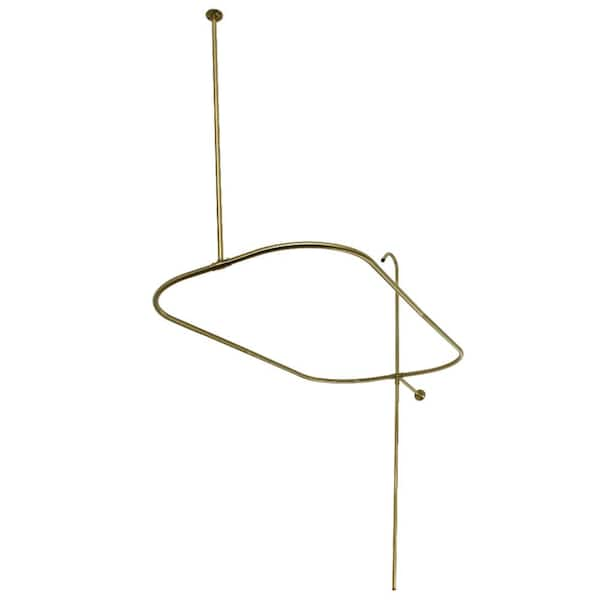 Kingston Brass Vintage 62 in. Shower Riser with Rectangular Enclosure ...