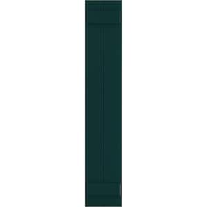 10 3/4" x 67" True Fit PVC Two Board Joined Board-n-Batten Shutters, Thermal Green (Per Pair)
