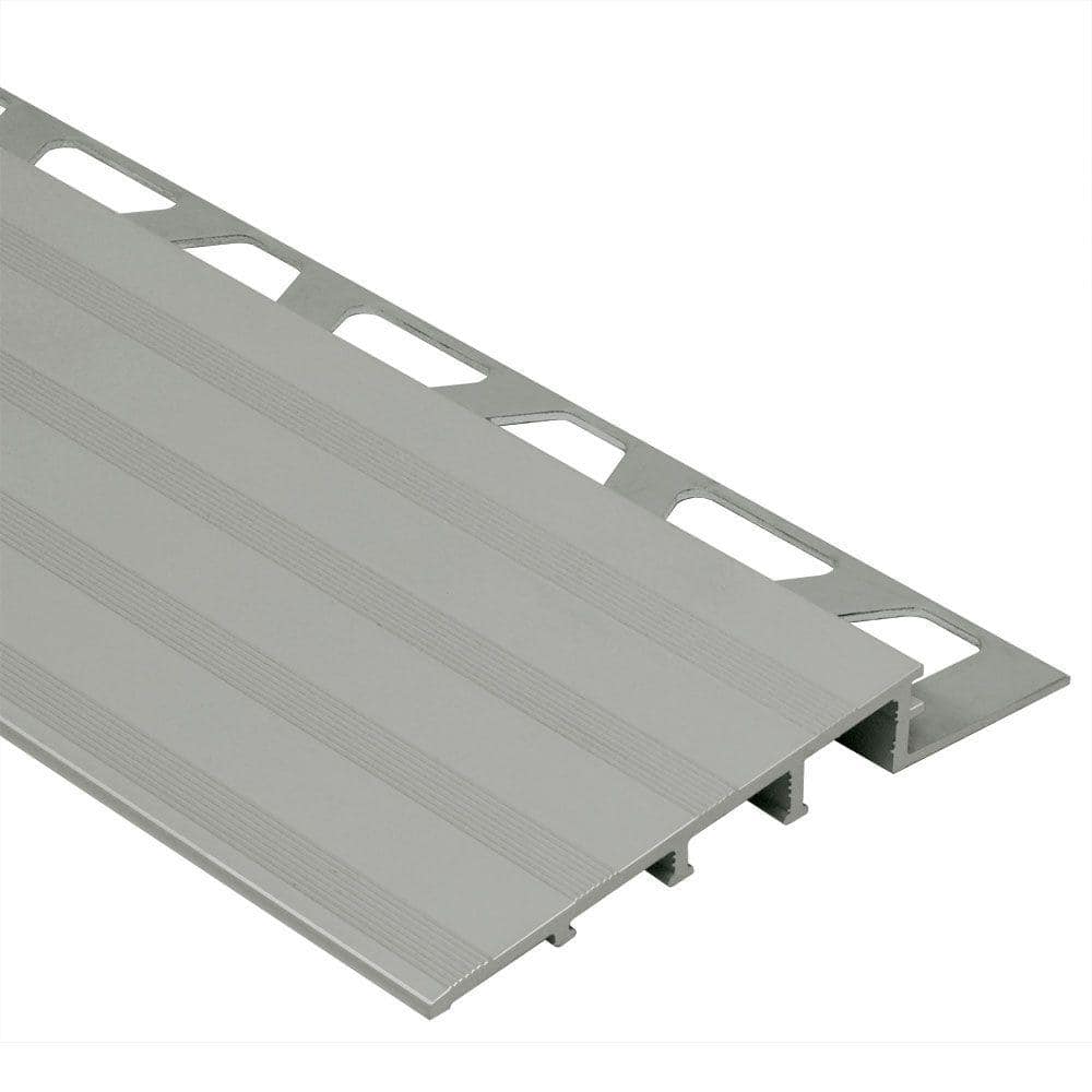 Reno-Ramp Satin Anodized Aluminum 1/2 in. x 8 ft. 2-1/2 in. Metal Reducer Tile Edging Trim price history on PriceWatchPro