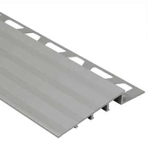 Reno-Ramp Satin Anodized Aluminum 1/2 in. x 8 ft. 2-1/2 in. Metal Reducer Tile Edging Trim