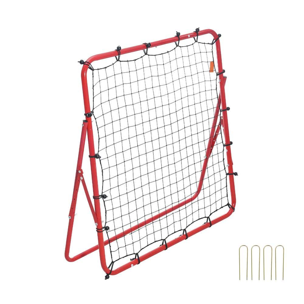 SVOPES Soccer Rebounder Rebound Net, 39 in. x 39 in., Portable Football Training Gift, Adjustable Angles, for all Ages
