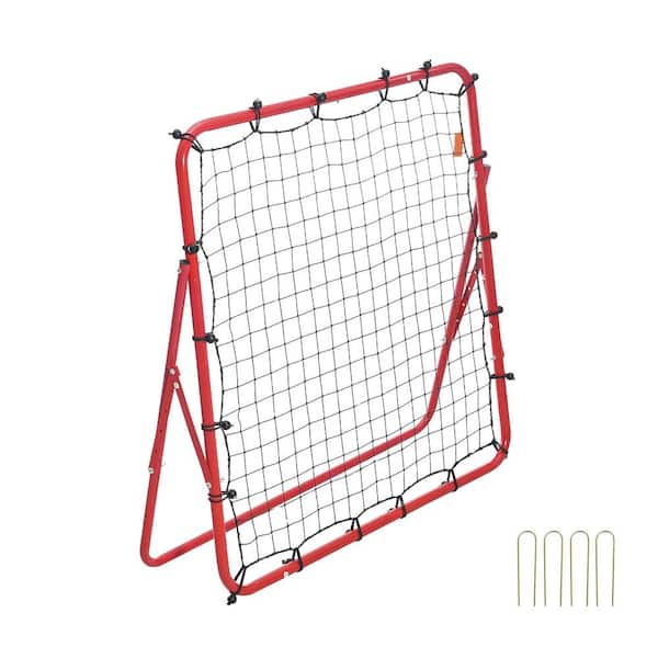 SVOPES Soccer Rebounder Rebound Net, 39 in. x 39 in., Portable Football Training Gift, Adjustable Angles, for all Ages