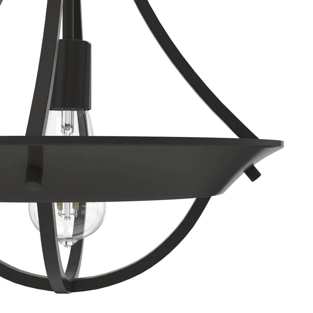 Noble Bronze Mountain Modern 14" Pendant Light with Glass Accents