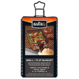 Grill/Flip Basket with Removable Handle