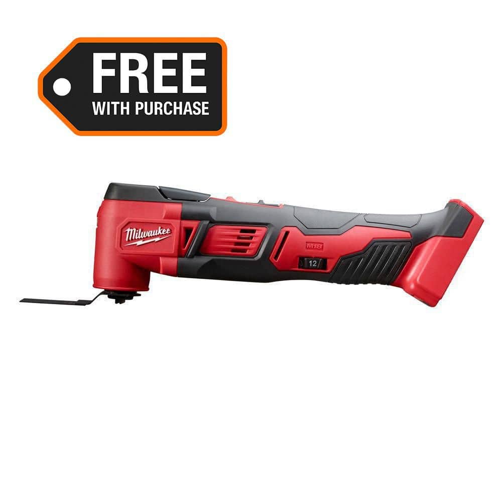 Milwaukee M18 18V Lithium-Ion Cordless Oscillating Multi-Tool (Tool-Only) 2626-20