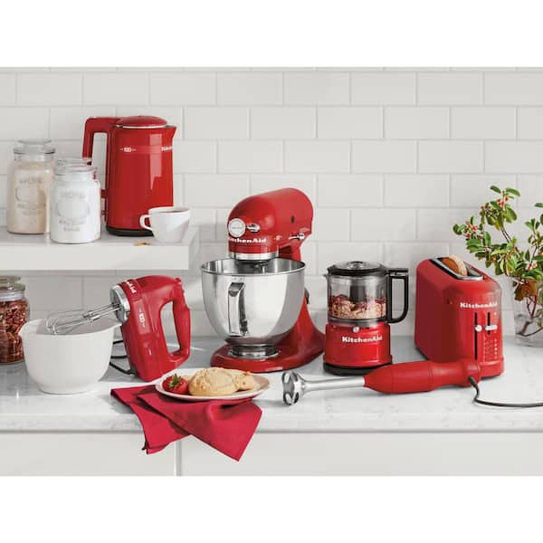 KitchenAid 100-Year Limited Edition Queen of Hearts 5 Qt. 10-Speed Red Stand Mixer KSM180QHSD The Home Depot
