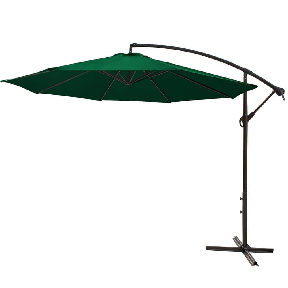 LAUREL CANYON 10 ft. Steel Cantilever Offset Outdoor Patio Umbrella ...