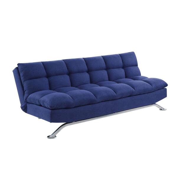 Acme Furniture Petokea Blue Futon Frame 58255 - The Home Depot