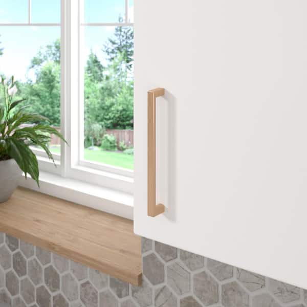 Eglinton Collection 6 in. (152 mm) Modern Champagne Bronze Rectangular Cabinet Bar Pull