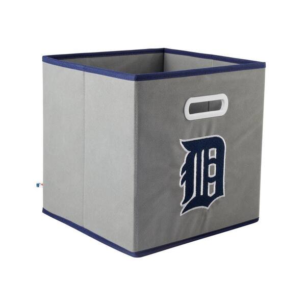 MyOwnersBox MLB STOREITS Detroit Tigers 10-1/2 in. x 10-1/2 in. x 11 in. Grey Fabric Storage Drawer