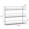 dubbin 2 of Shelves 3-Tier Silver Wall Mount Spice Rack Organizer  FXHARDWARD-H026 - The Home Depot