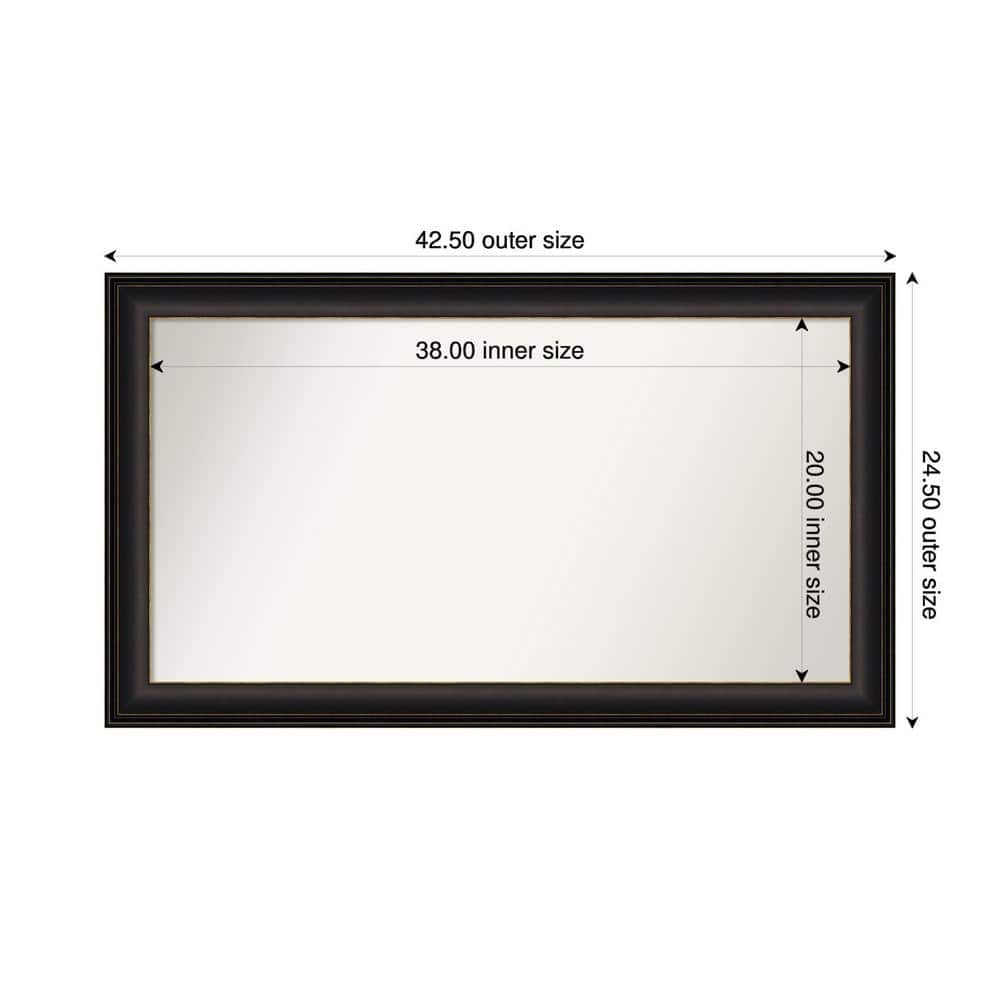 Amanti Art Trio Oil Rubbed Bronze 42.5 in. x 24.5 in. Custom Non