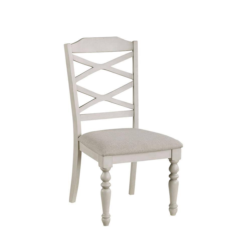 Jennifer 7-Piece Beige and Brown Wood Dining Set