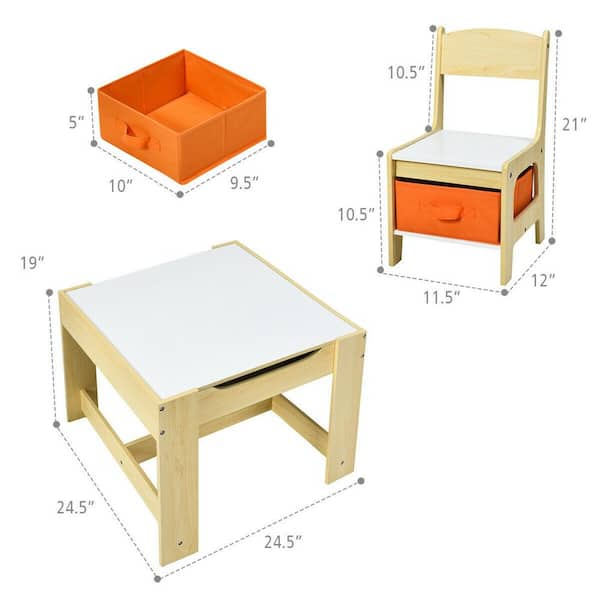 whiteboard childrens table