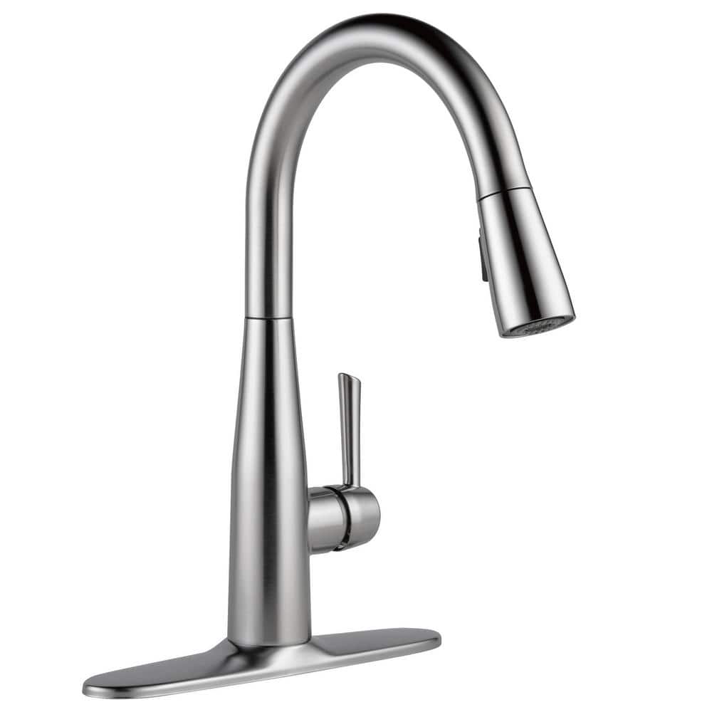 Delta Essa Single-Handle Pull-Down Sprayer Kitchen Faucet with MagnaTite Docking in Arctic Stainless -  9113-AR-DST