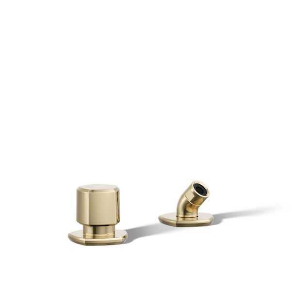 KOHLER Occasion Deck-Mount Handshower Holder And Two-Way Diverter Valve in Vibrant French Gold