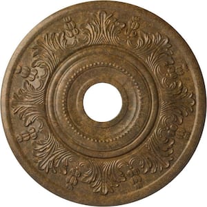 1-1/2 in. x 20 in. x 20 in. Polyurethane Vienna Ceiling Medallion, Rubbed Bronze