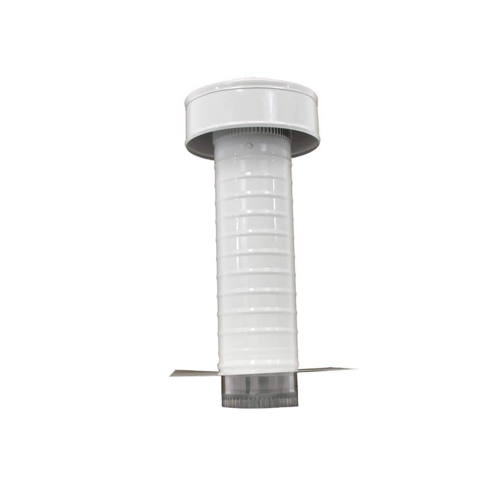 4 in. Dia. Aluminum Keepa Roof Jack in White