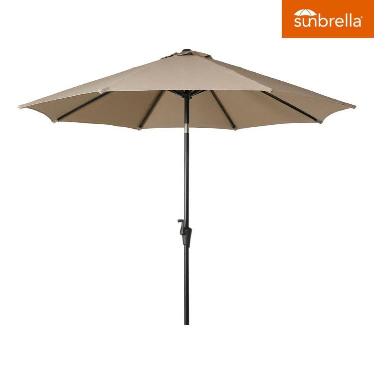 ULAX FURNITURE 9 ft. Sunbrella Aluminum Market Outdoor Patio Umbrella ...