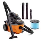 4 Gallon 5.0 Peak HP Portable Wet/Dry Shop Vacuum with Fine Dust Filter, Locking Hose and Accessories