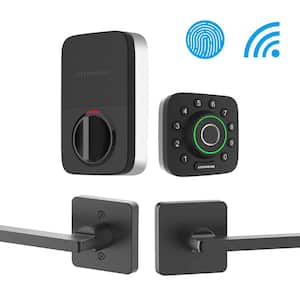U-Bolt Pro with Wi-Fi Bridge Deadbolt Smart Lock with Passage Handle
