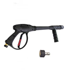 Spray Gun with Side Assist Handle, M22 Connections for Cold Water 4500 PSI Pressure Washer, QC Adapter Included