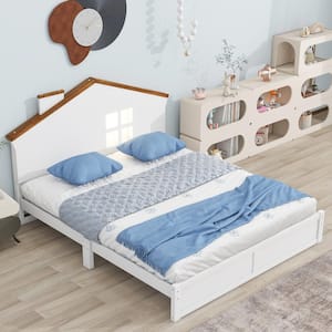 Full or Twin Size Upholstered Princess Bed With Crown Headboard, Luxury PU  Leather Kid's Platform Bed - On Sale - Bed Bath & Beyond - 38150485