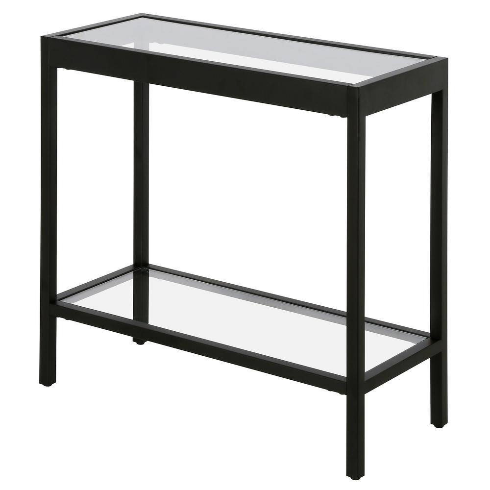 Alexis 24 in. Wide Blackened Bronze Rectangular Side Table - thumbnail 7
