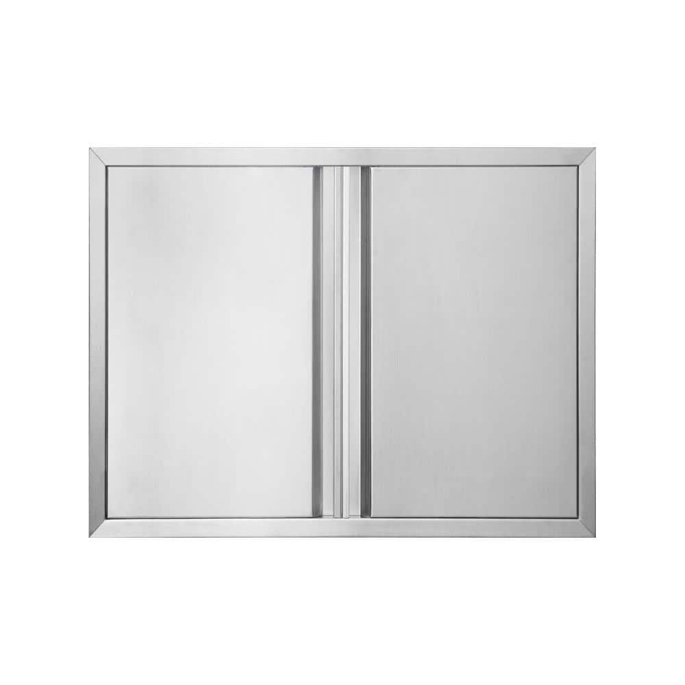 26 in W x 24 in H Single Outdoor Kitchen Access Door, 304 Brushed Stainless Steel BBQ Island Cabinet Door, 1.57 price history on PriceWatchPro